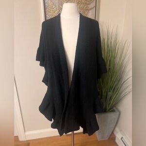 Chic Black Women's Poncho